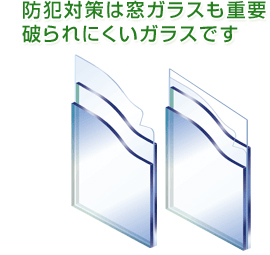 防犯ガラス窓ガラスも重要